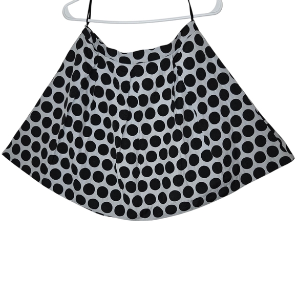 French Connection Monochrome Polka Dot Mini Skirt - Picture 1 of 7
